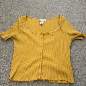 H&M mustard top